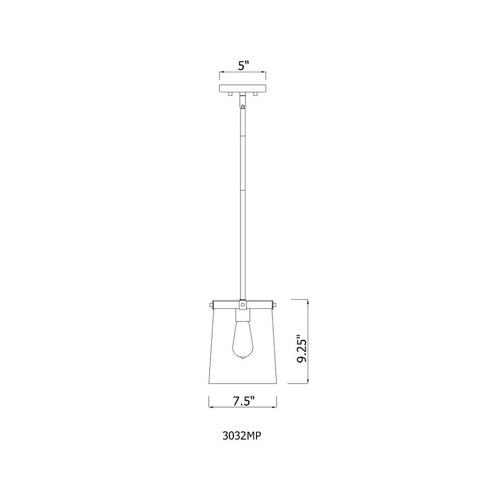 1 Light Pendant. Picture 6