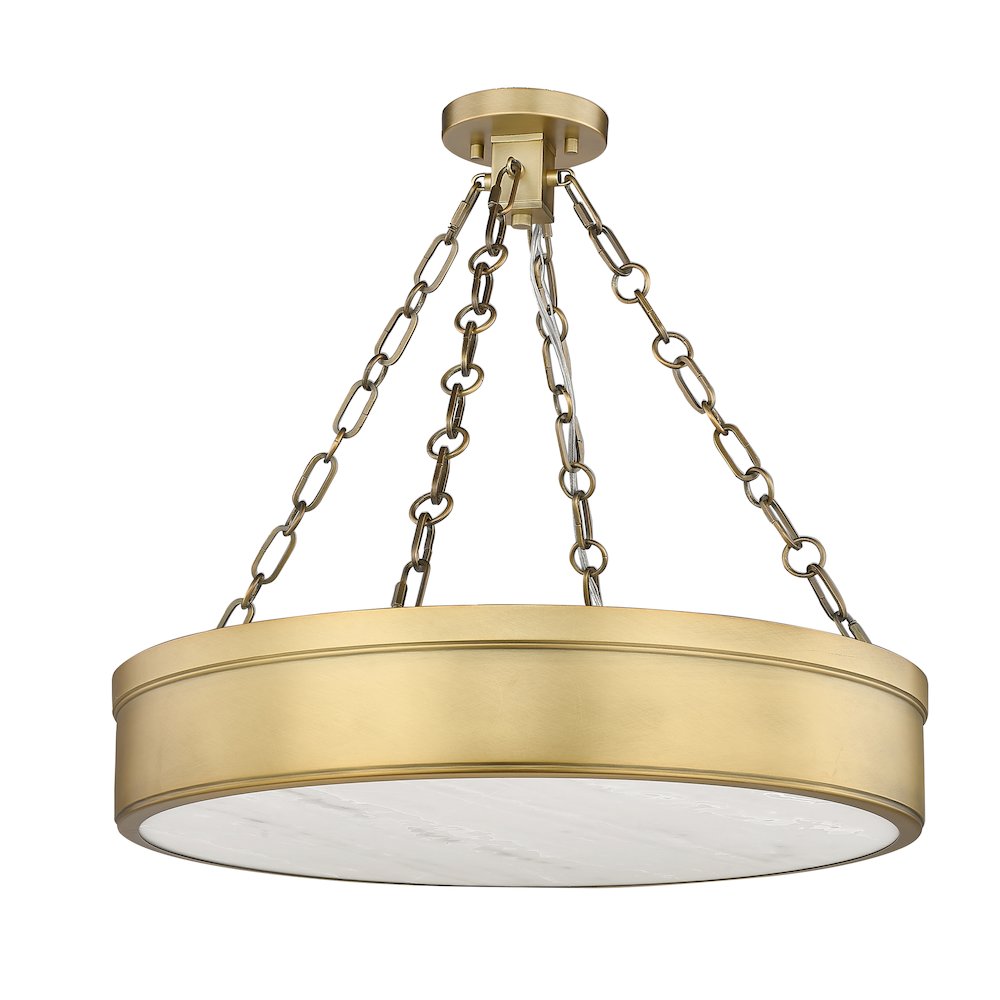 Z-Lite 3 Light Semi Flush Mount. Picture 5