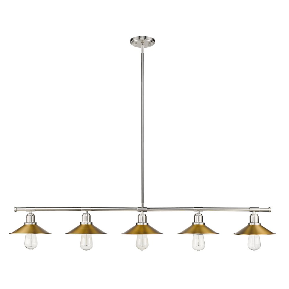 Z-Lite 5 Light Linear Chandelier. Picture 4
