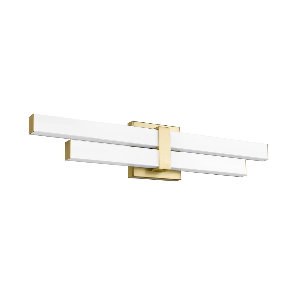 Z-Lite Zane 2 Light Vanity in Modern Gold Frame Finish. Picture 5