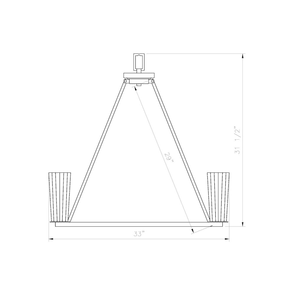 Z-Lite 8 Light Chandelier. Picture 8