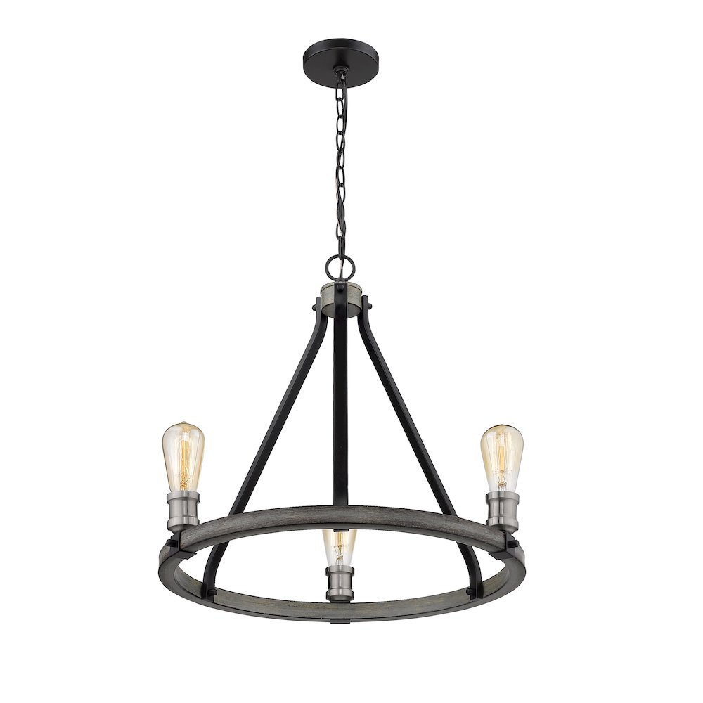 Z-Lite 3 Light Chandelier. Picture 4