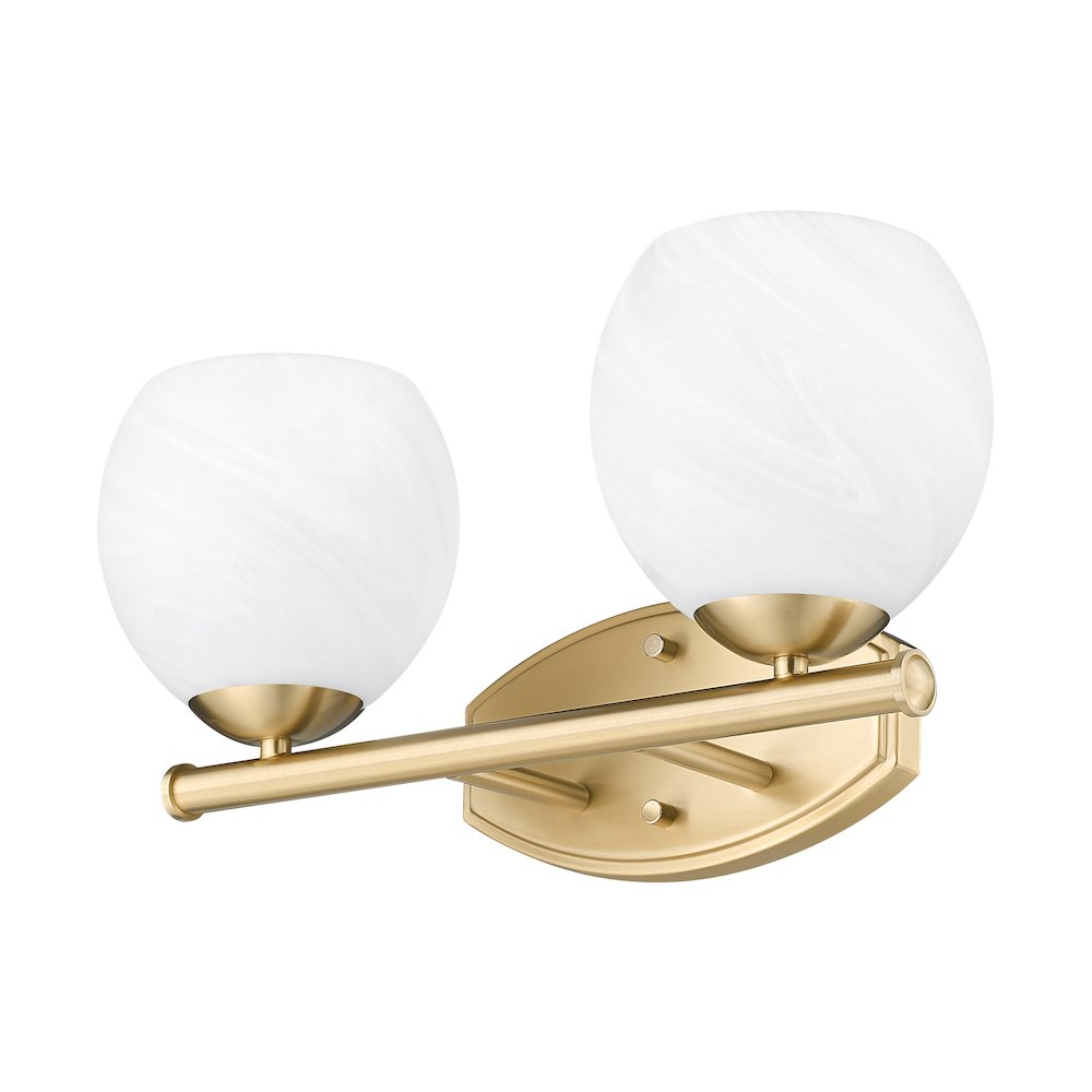 Z-Lite 2 Light Vanity, Modern Gold. Picture 7