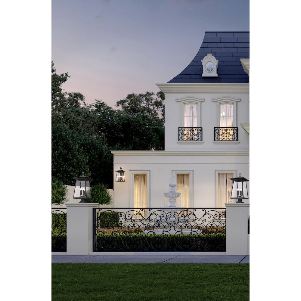 Z-Lite 6 Light Outdoor Pier Mounted Fixture. Picture 7