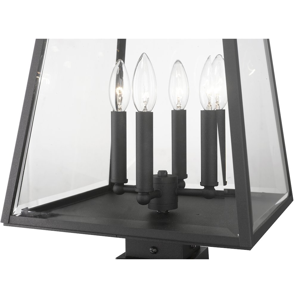 Z-Lite 4 Light Outdoor Pier Mounted Fixture. Picture 4