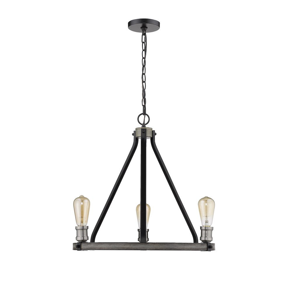 Z-Lite 3 Light Chandelier. Picture 5