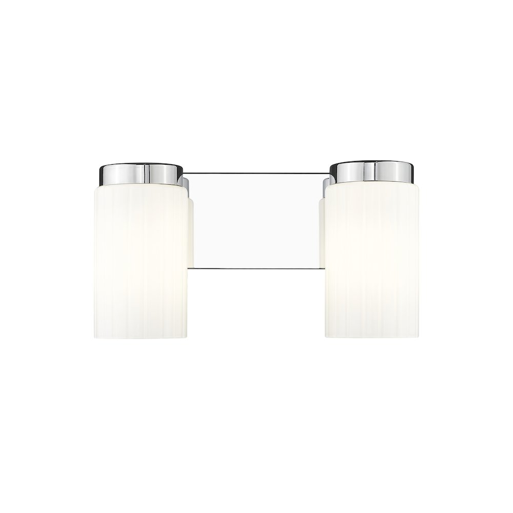 Z-Lite Burk 2 Light Vanity, Chrome. Picture 3