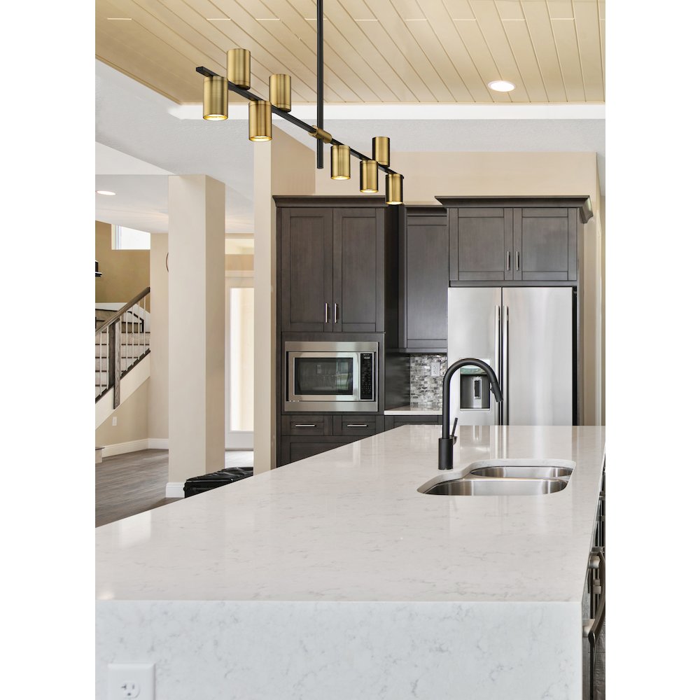 Z-Lite 8 Light Linear Chandelier. Picture 7