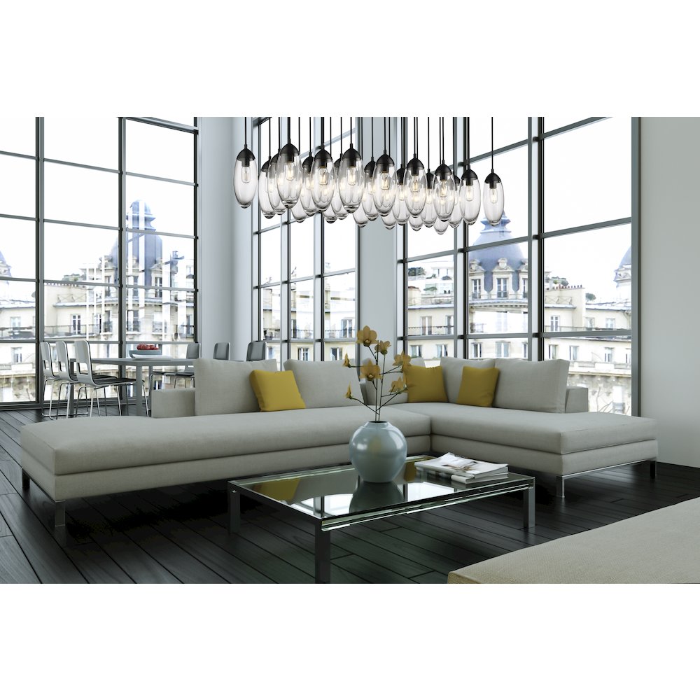 Z-Lite 23 Light Linear Chandelier. Picture 7