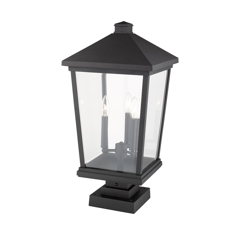 Z-Lite 3 Light Outdoor Pier Mounted Fixture. Picture 2