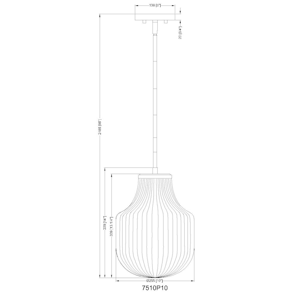 Z-Lite 1 Light Pendant. Picture 8