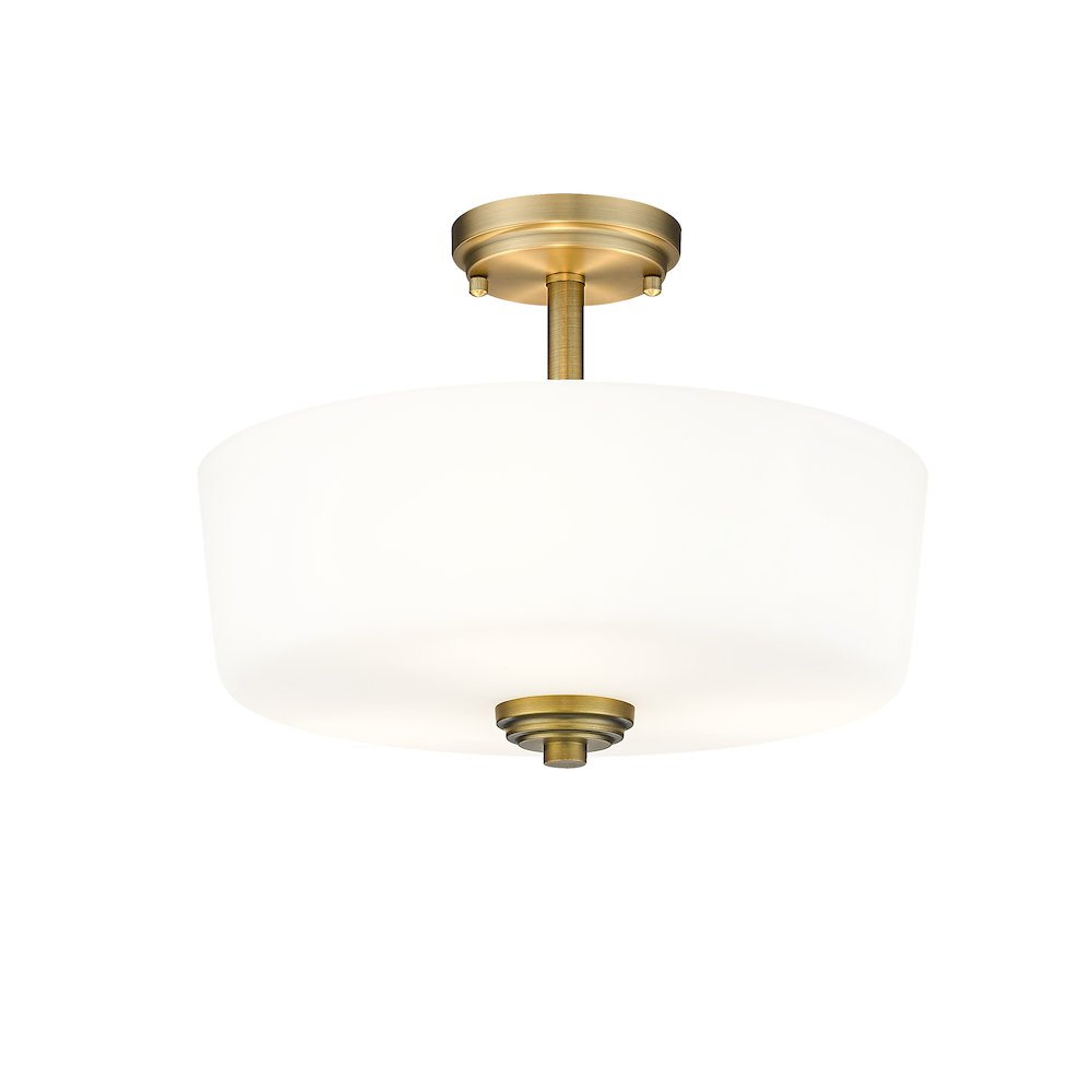 Z-Lite 3 Light Semi Flush Mount. Picture 1