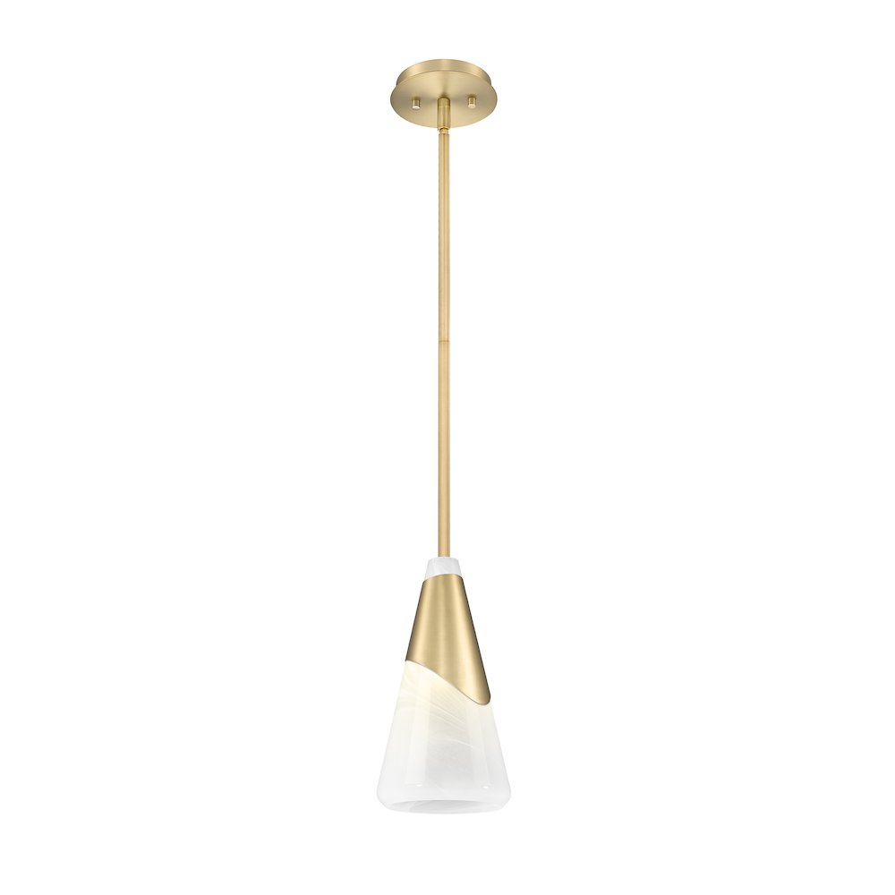 Z-Lite Aimie 1 Light Pendant, Modern Gold. Picture 3