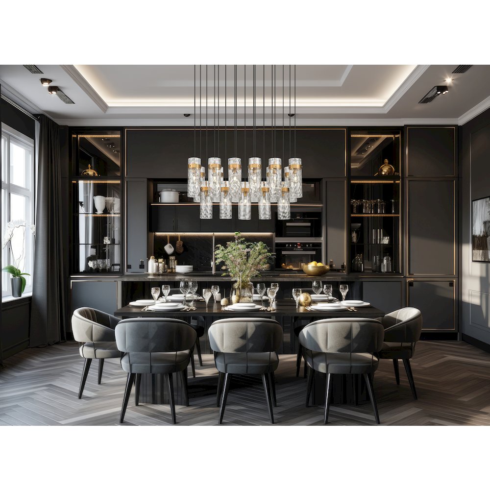 Z-Lite 17 Light Linear Chandelier. Picture 6