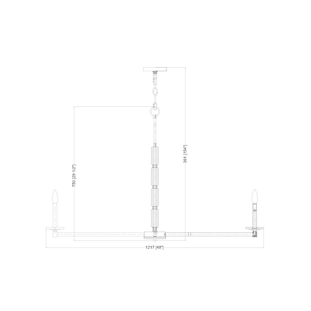 Z-Lite Kaden 12 Light Chandelier in Matte Black color, Steel frame. Picture 8