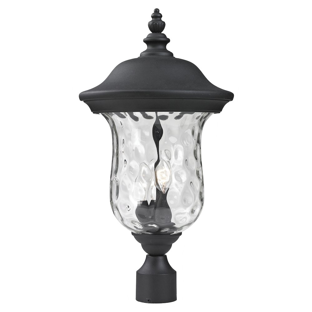 Z-Lite 3 Light Outdoor Post Mount Fixture. Picture 1