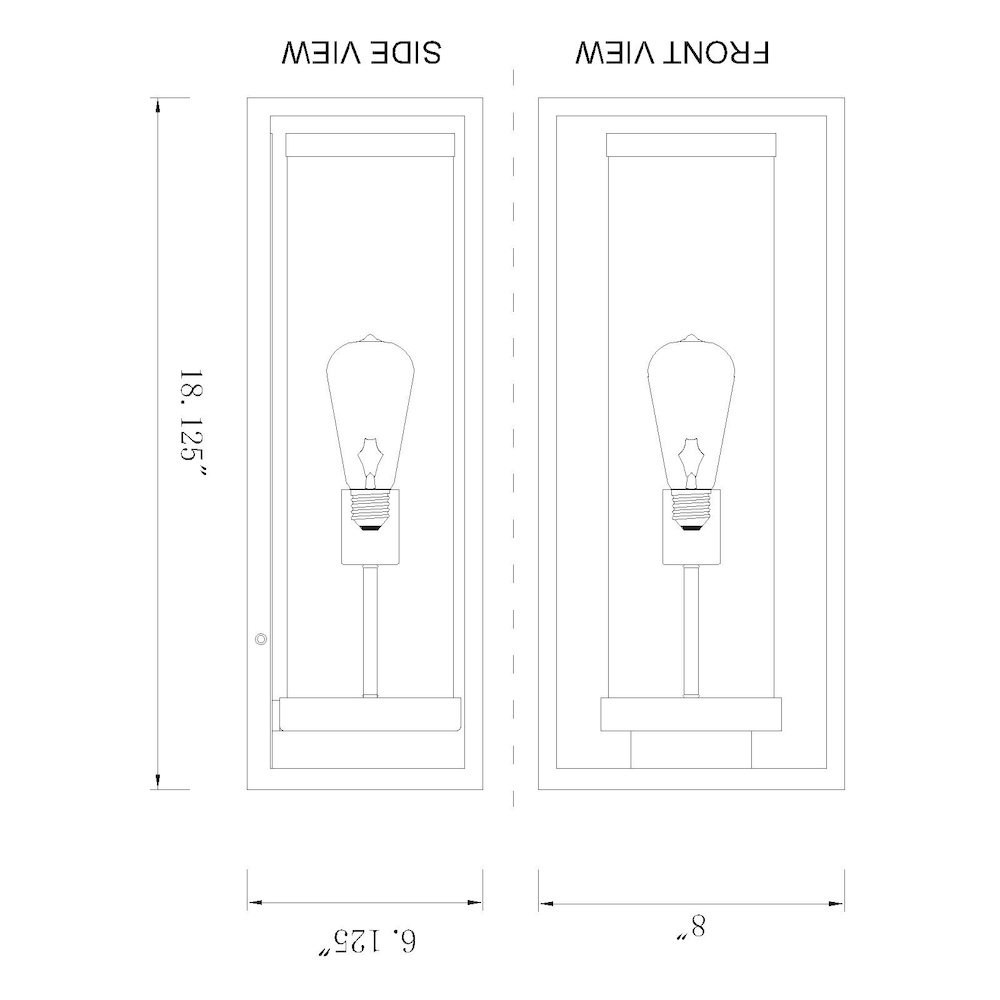 Z-Lite 1 Light Outdoor Wall Light. Picture 8