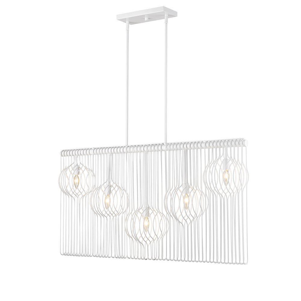 Z-Lite 5 Light Linear Chandelier. Picture 3