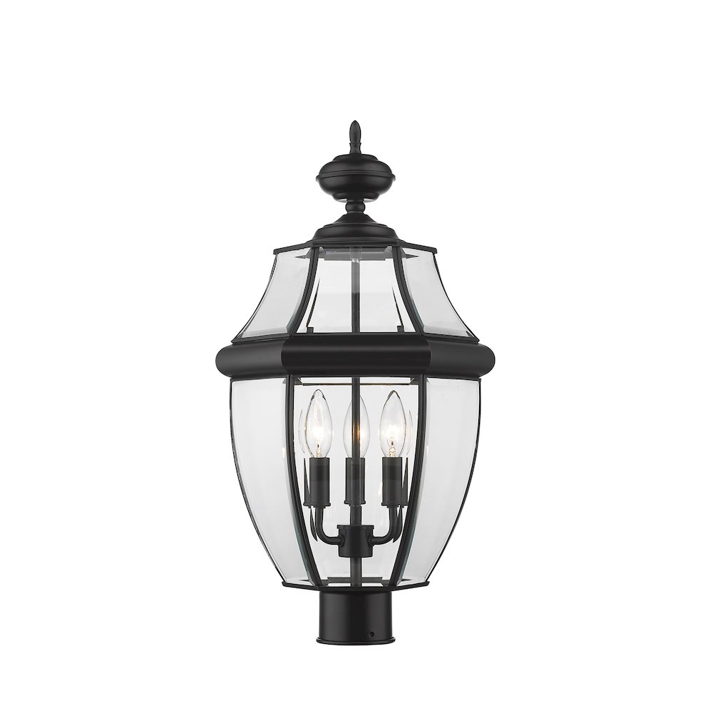 Z-Lite 3 Light Outdoor Post Mount Fixture. Picture 3
