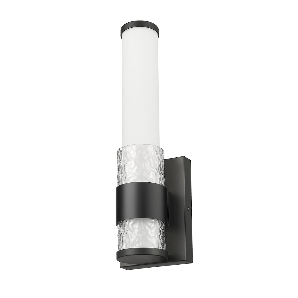 Z-Lite Egon 1 Light Wall Sconce in Matte Black color, Steel frame. Picture 5