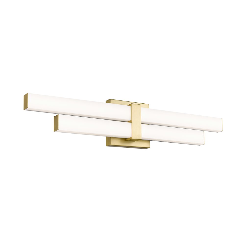 Z-Lite Zane 2 Light Vanity in Modern Gold Frame Finish. Picture 2