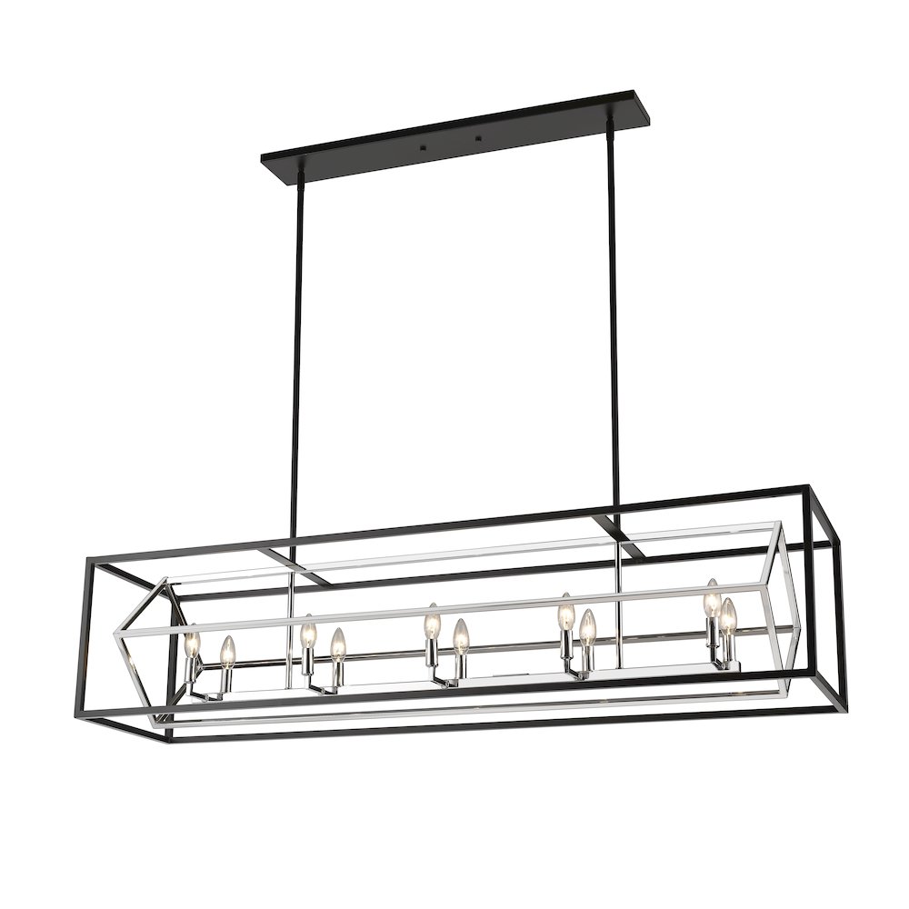 Z-Lite 10 Light Linear Chandelier. Picture 3