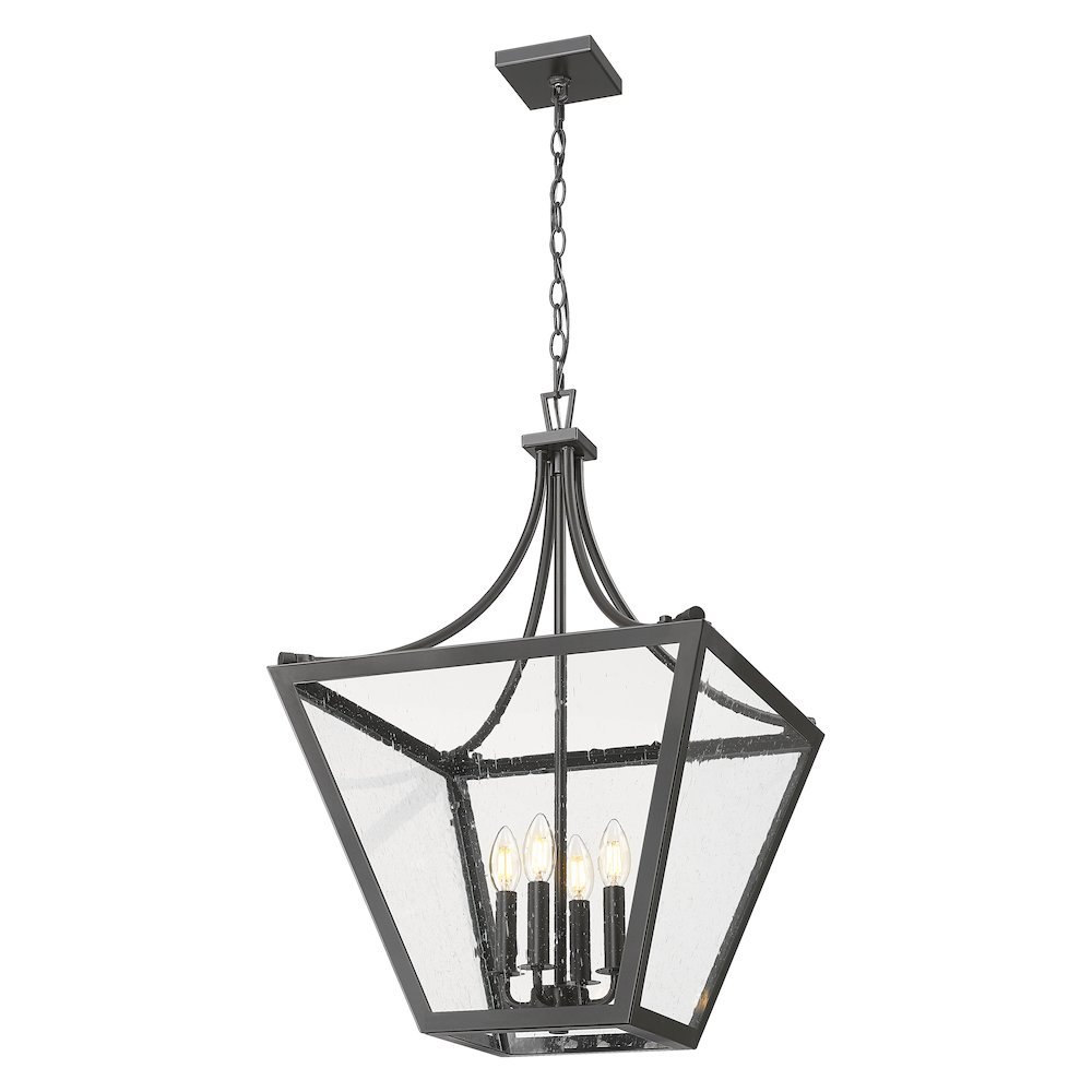 Z-Lite 4 Light Chandelier, Iron Ore. Picture 3