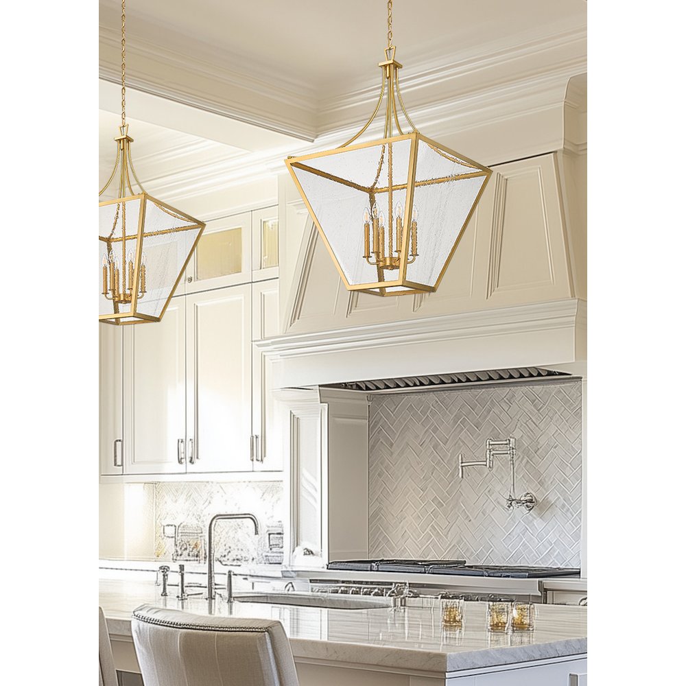 Z-Lite 6 Light Chandelier, Rubbed Brass. Picture 6