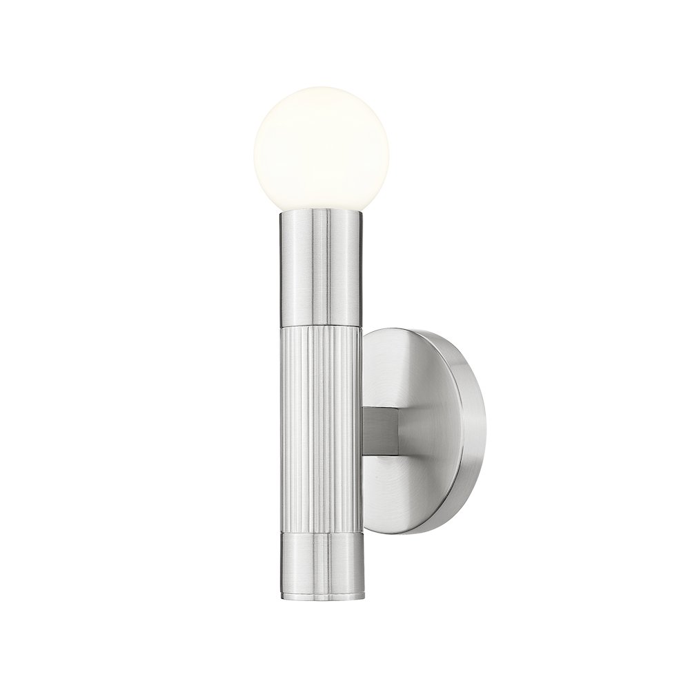 Z-Lite Stari 1 Light Wall Sconce in Brushed Nickel color, Steel frame. Picture 1