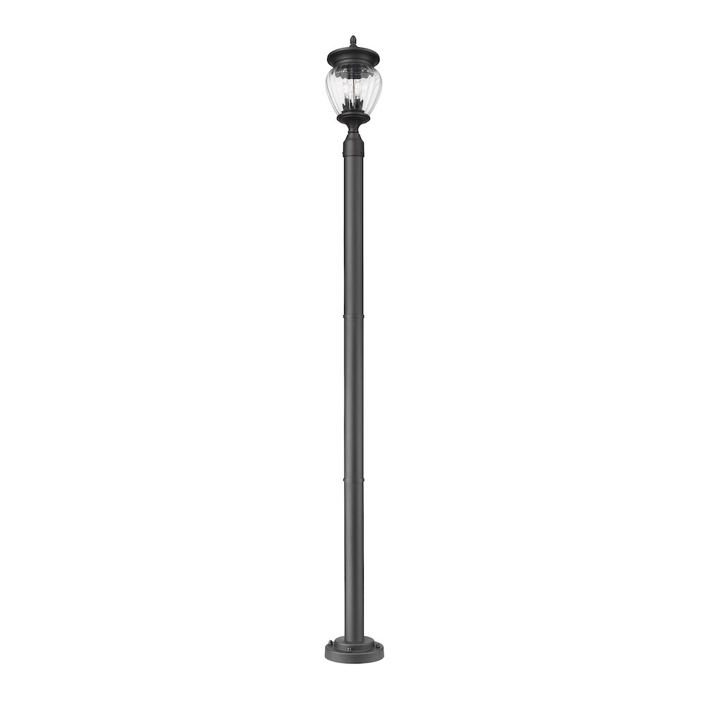 Z-Lite 3 Light Outdoor Post Mounted Fixture. Picture 5