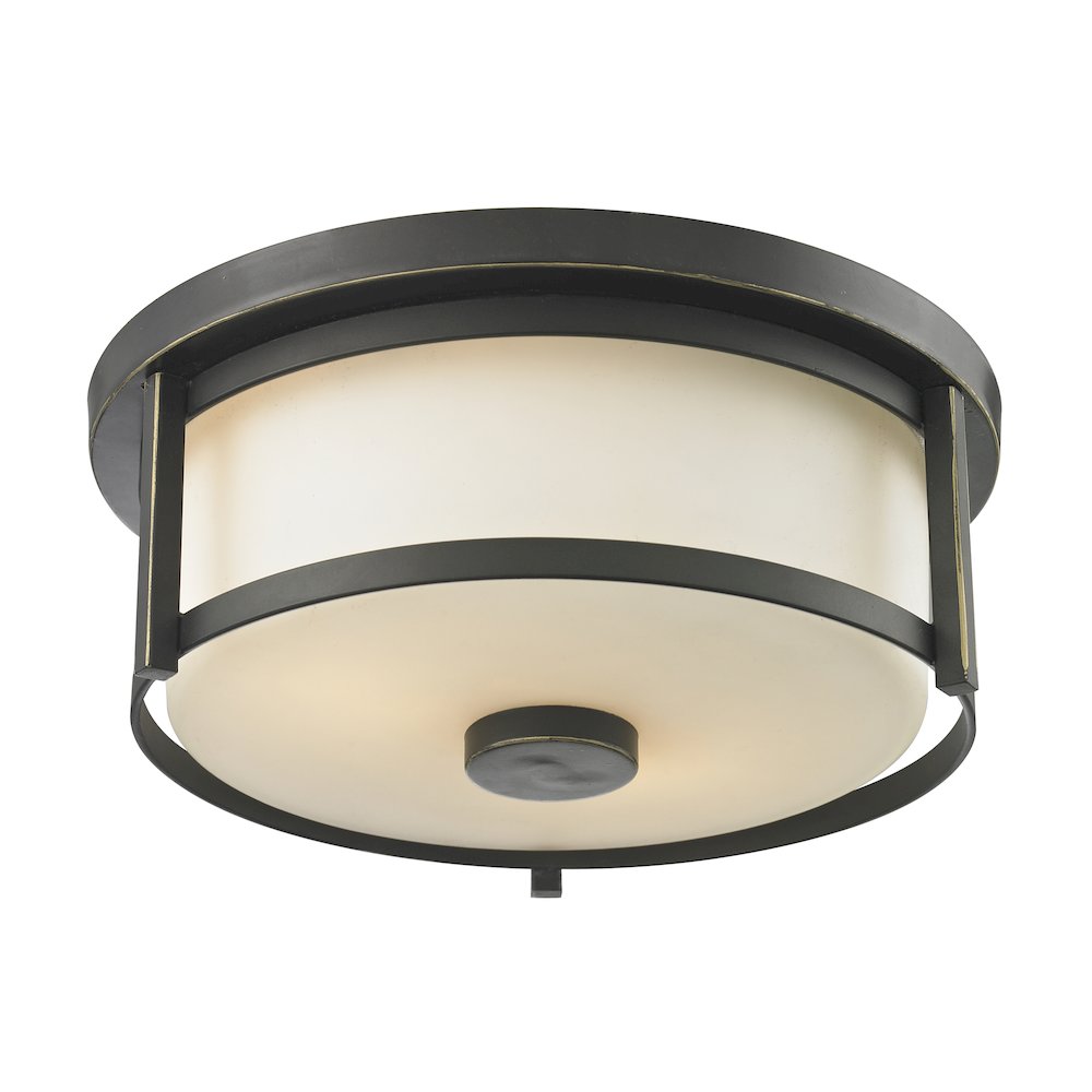 Z-Lite 2 Light Flush Mount. Picture 1