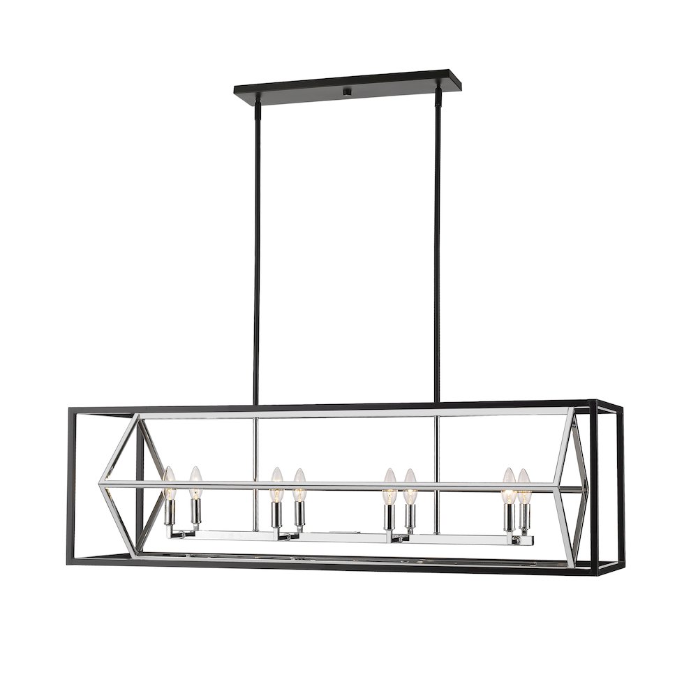 Z-Lite 8 Light Linear Chandelier. Picture 2