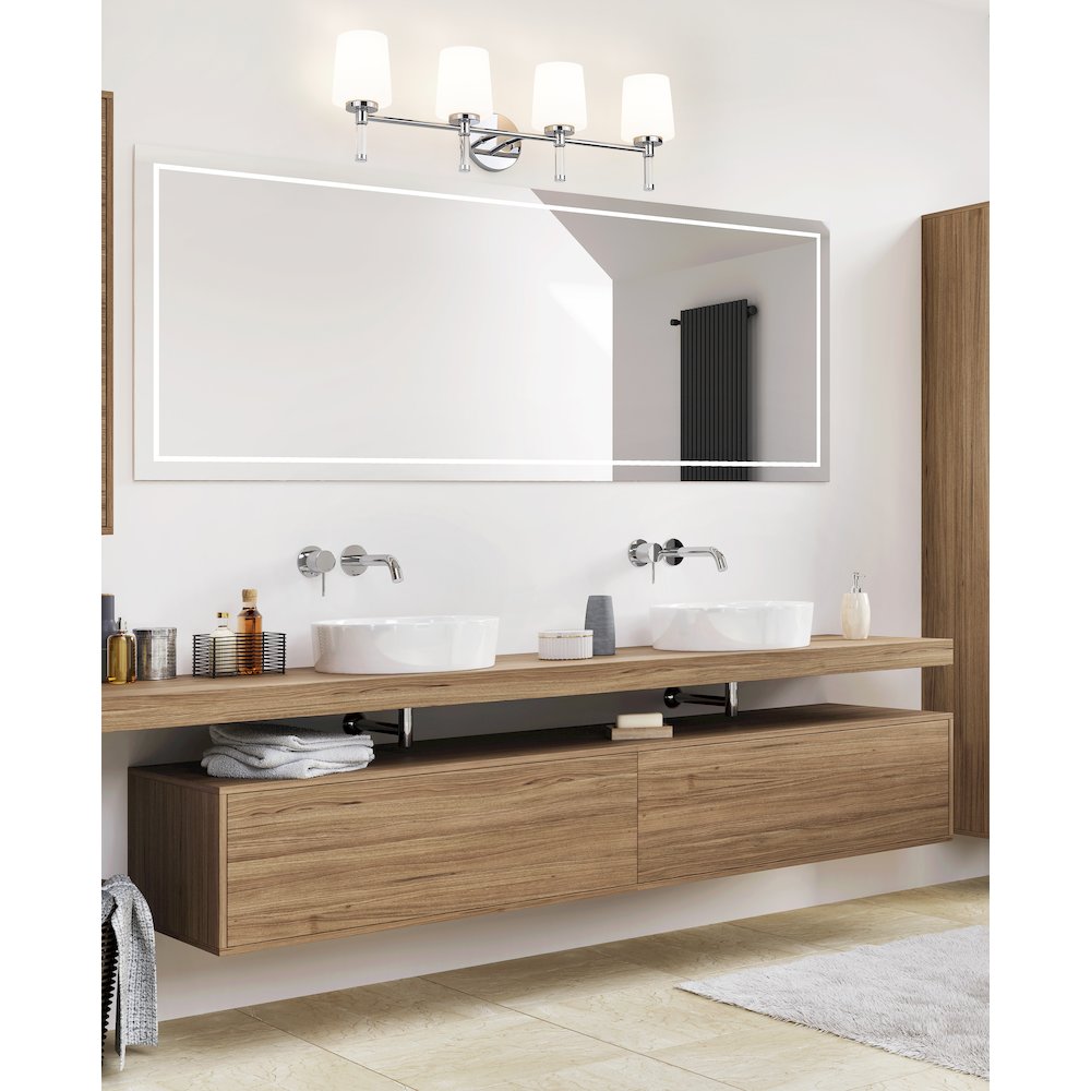 Z-Lite 4 Light Vanity, Chrome. Picture 5