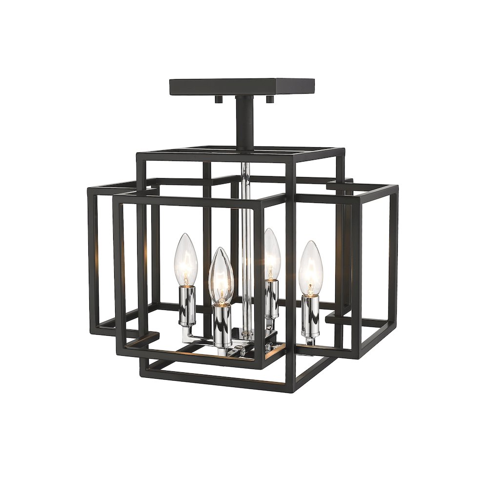 Z-Lite 4 Light Semi Flush Mount. Picture 4