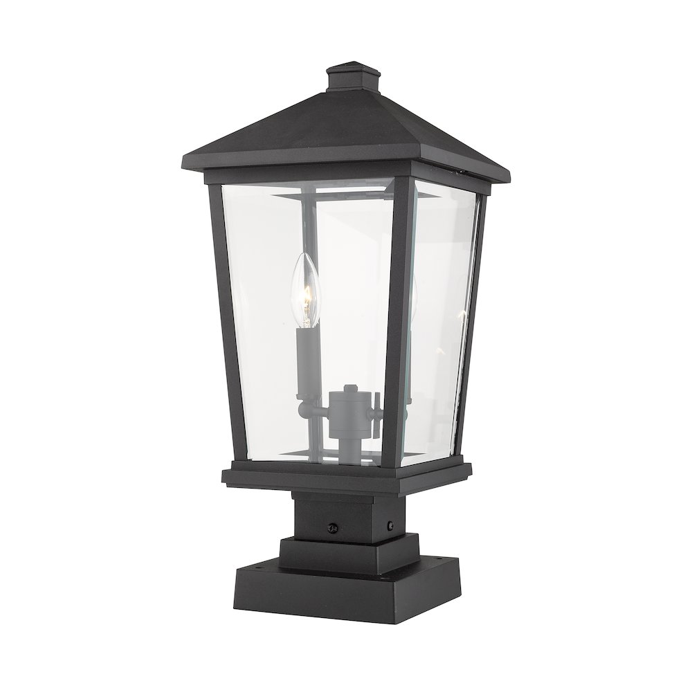 Z-Lite 2 Light Outdoor Pier Mounted Fixture. Picture 2