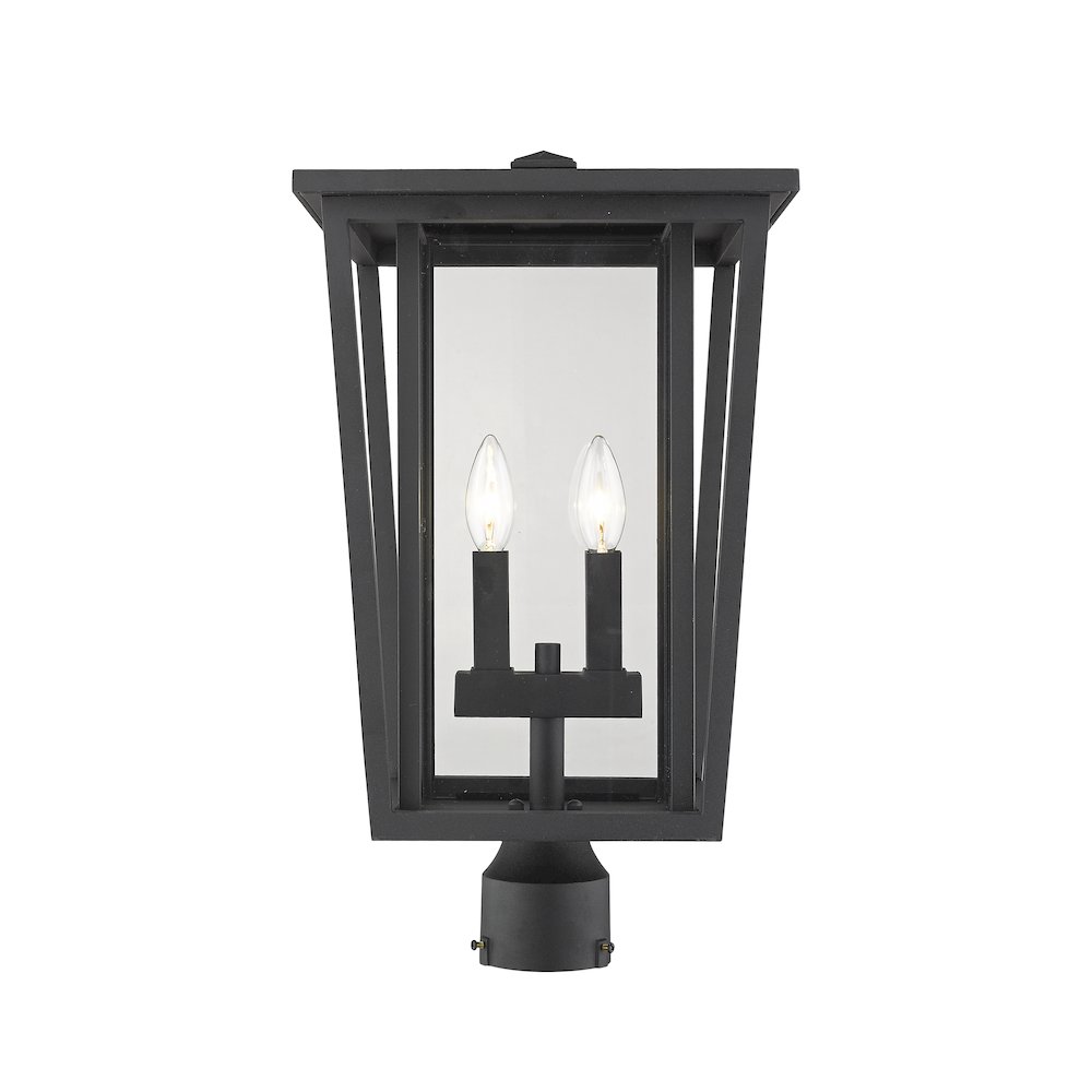 Z-Lite 2 Light Outdoor Post Mount Fixture. Picture 1