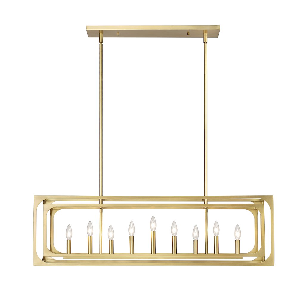 Z-Lite 9 Light Linear Chandelier. Picture 2
