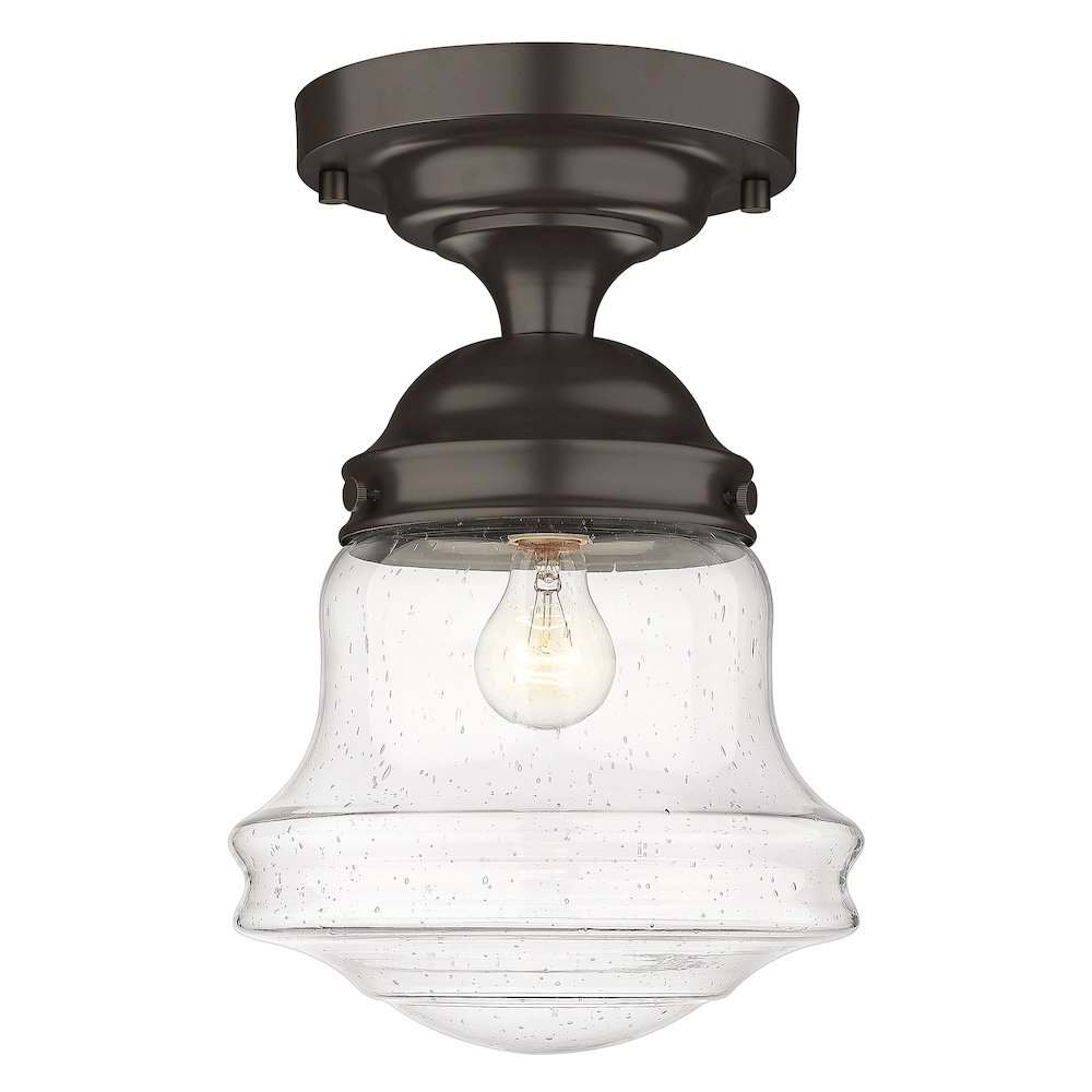 Z-Lite 1 Light Flush Mount. Picture 1