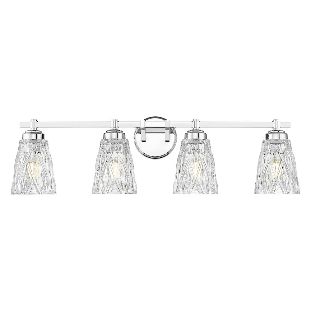 Z-Lite 4 Light Vanity, Chrome. Picture 2