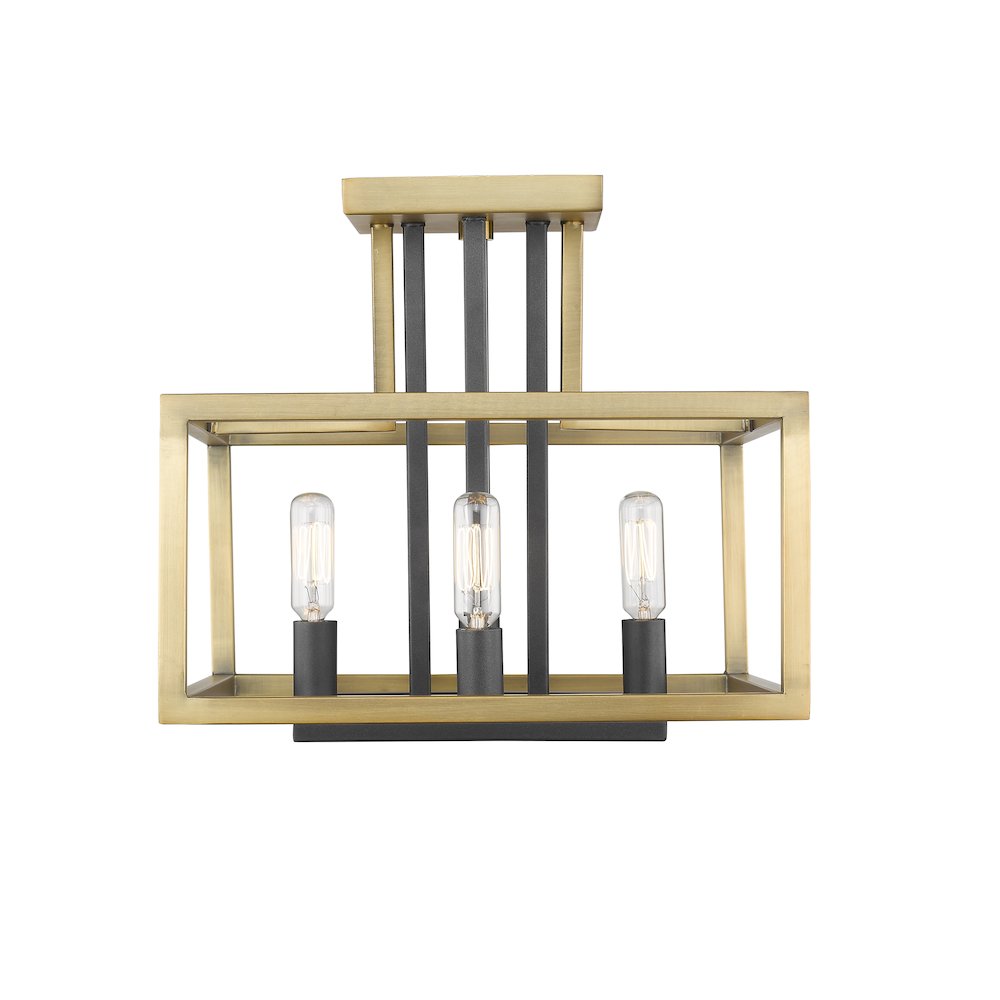 Z-Lite 4 Light Semi Flush Mount. Picture 2