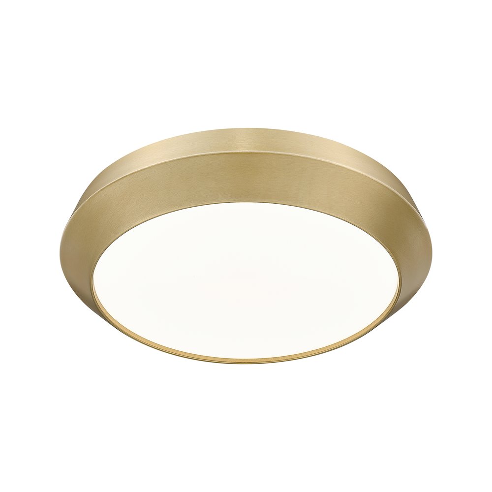 Z-Lite 1 Light Flush Mount, Modern Gold. Picture 3