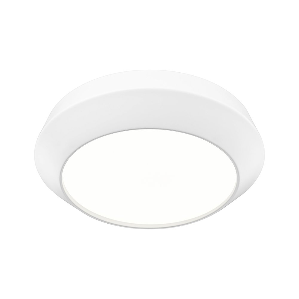 Z-Lite 1 Light Flush Mount, Matte White. Picture 3