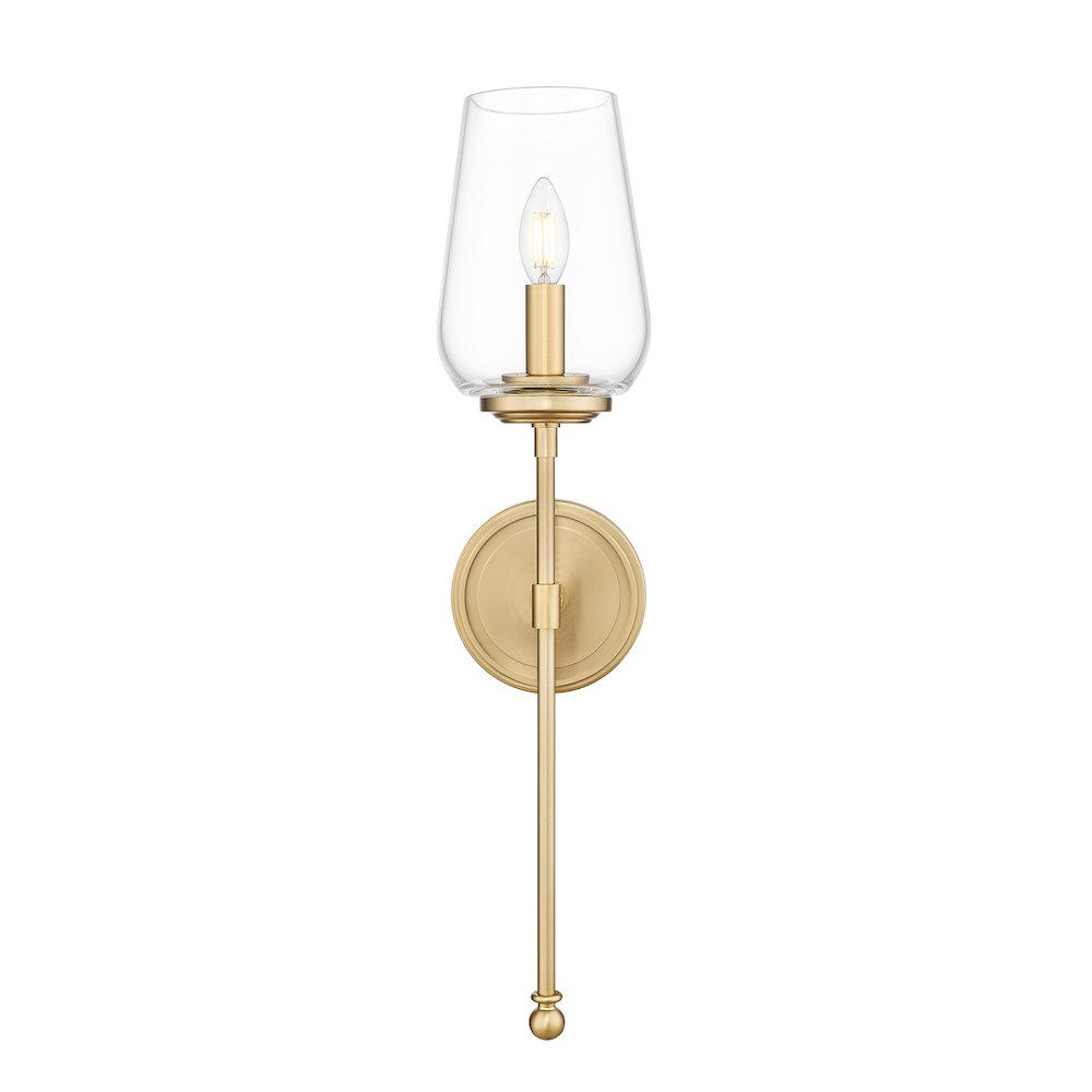 Z-Lite 1 Light Wall Sconce, Modern Gold. Picture 2