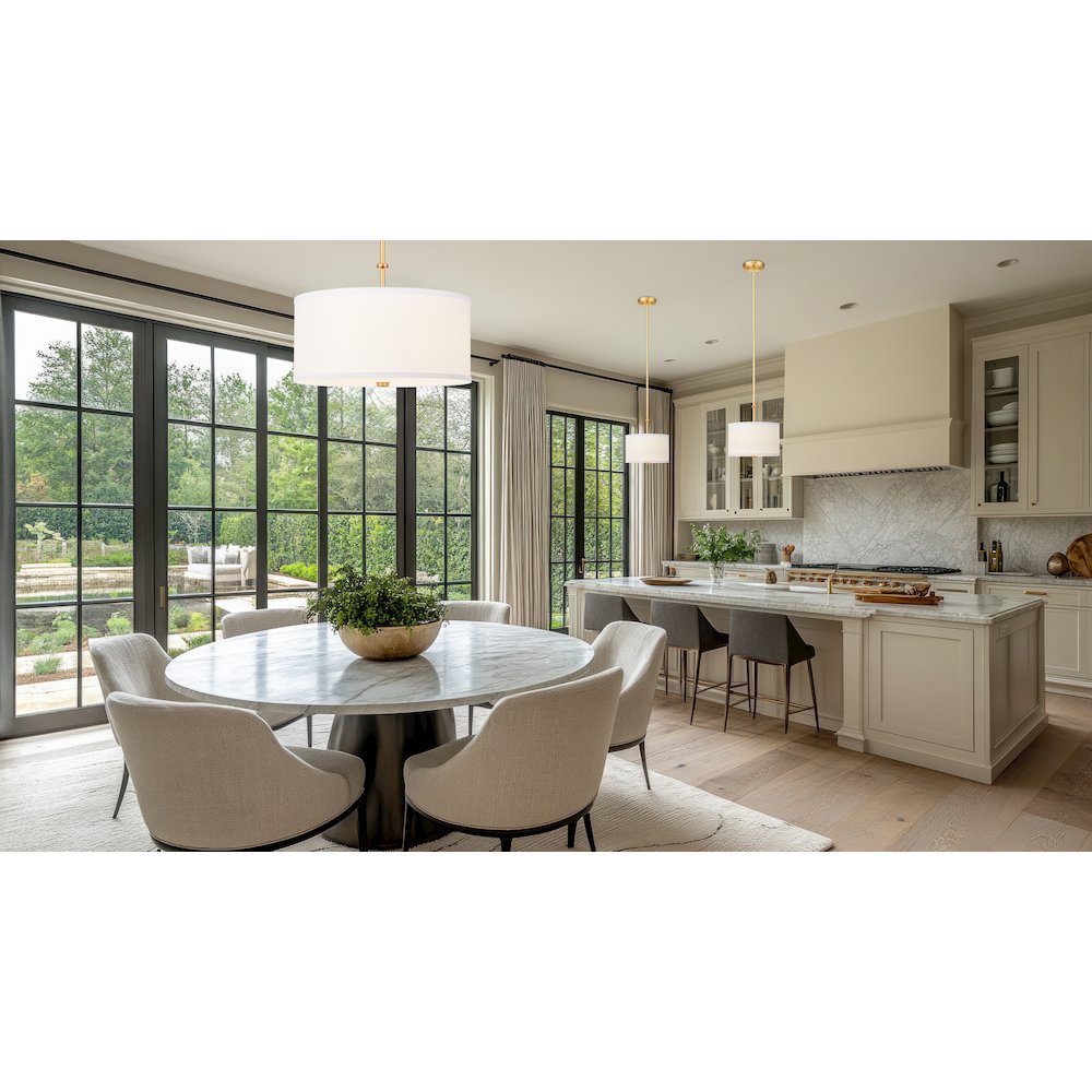 Z-Lite 1 Light Pendant, Modern Gold. Picture 6
