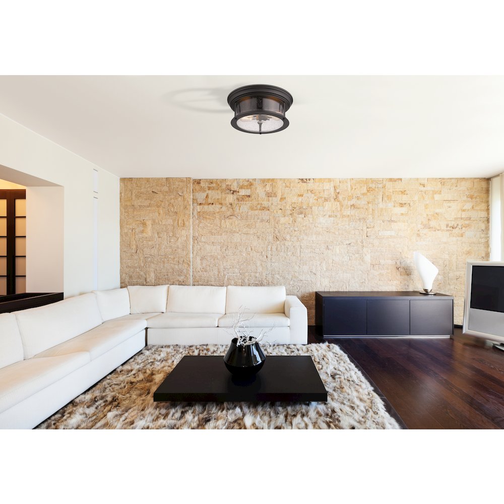 Z-Lite 2 Light Flush Mount. Picture 6