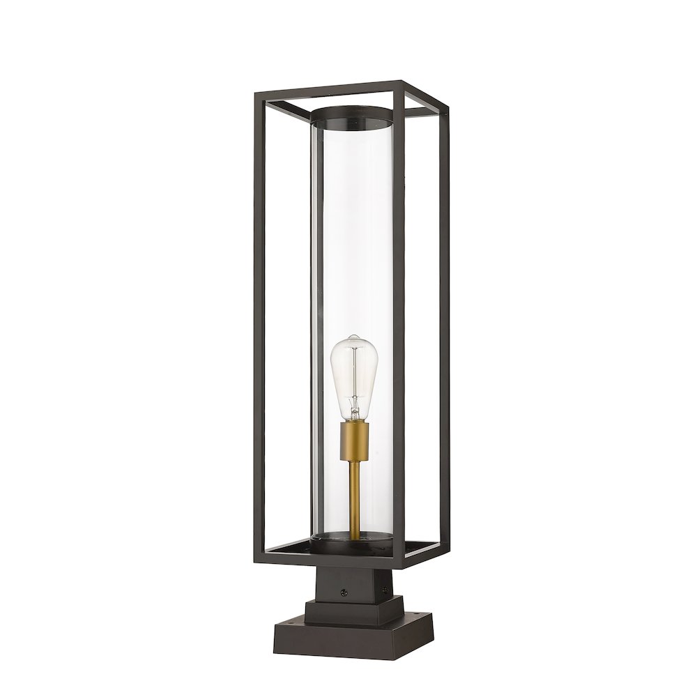 Z-Lite 1 Light Outdoor Pier Mounted Fixture. Picture 5