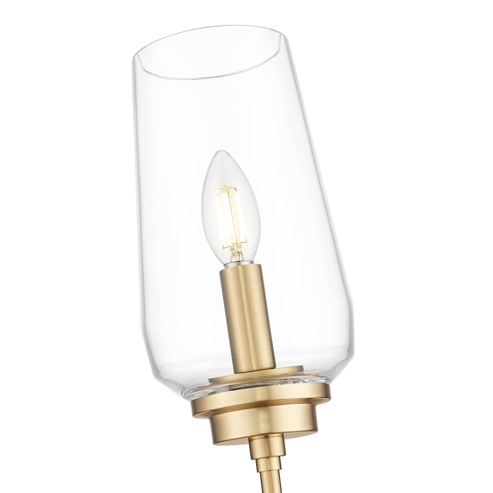 Z-Lite 1 Light Wall Sconce, Modern Gold. Picture 4