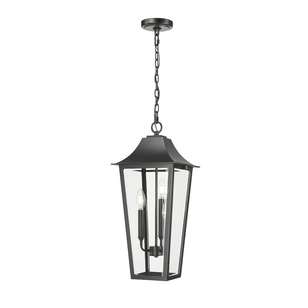 Z-Lite 3 Light Outdoor Chain Mount Ceiling Fixture. Picture 1