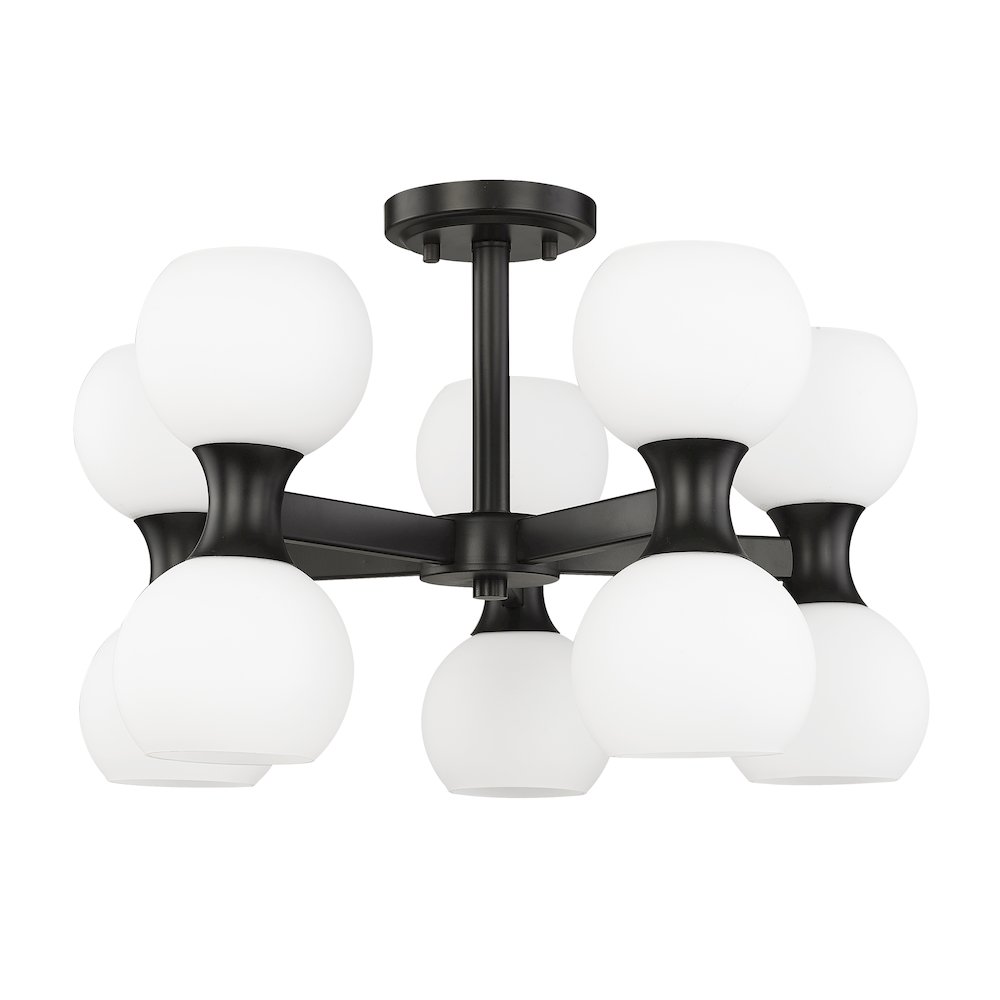 Z-Lite 10 Light Semi Flush Mount. Picture 5
