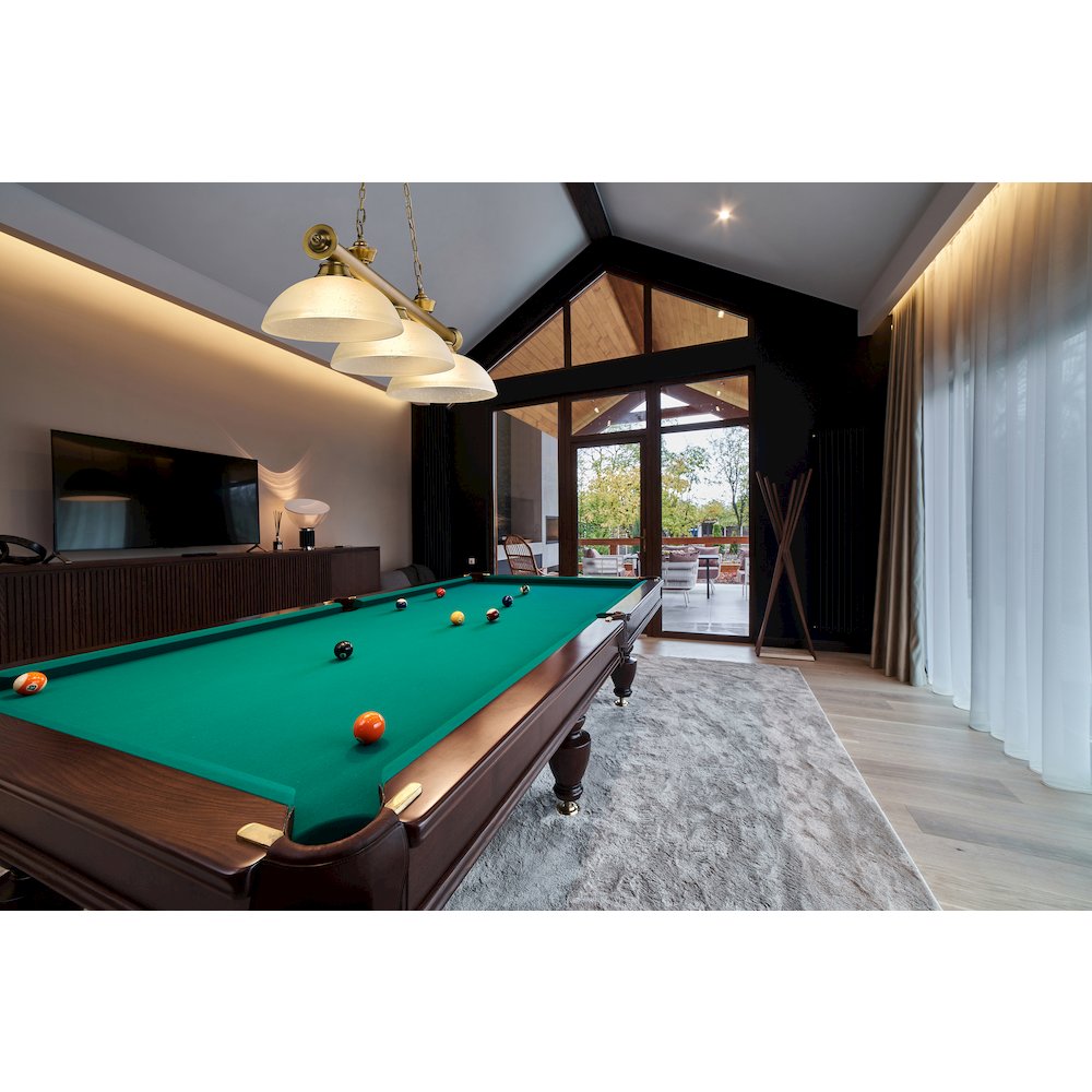 Z-Lite Cordon 3 Light Billiard, Steel Frame, White Linen Shade Color. Picture 6